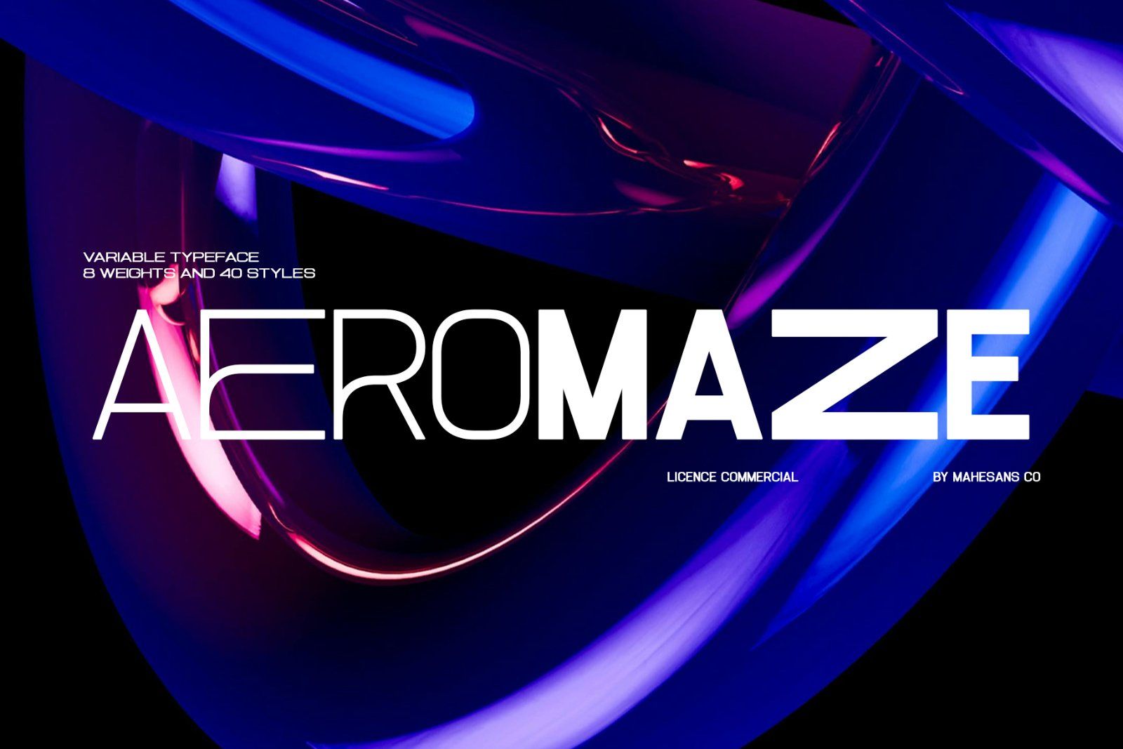 Aeromaze – Futuristic Sans Serif Family — image 1