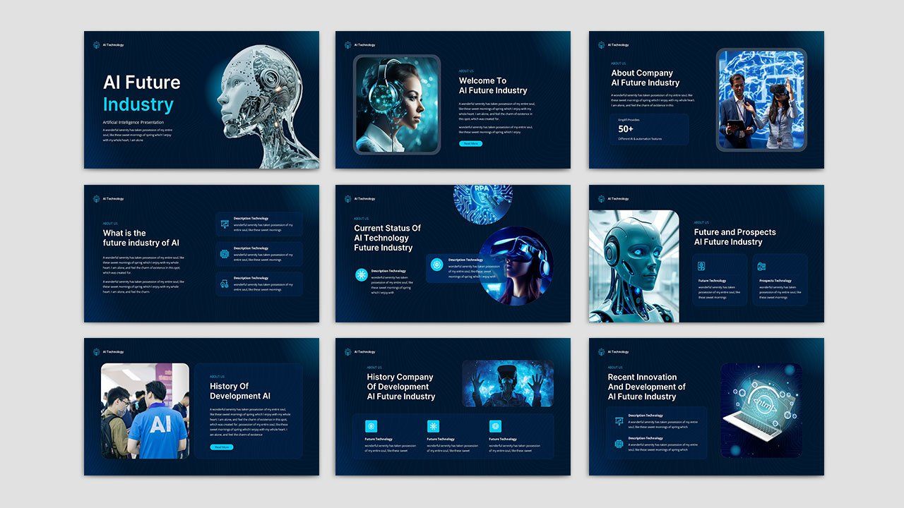 AI Future Industry - Artificial Intelligence PowerPoint Template — image 2