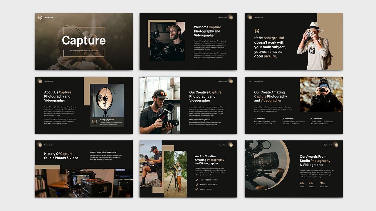 Capture - Photography PowerPoint Template — image 2