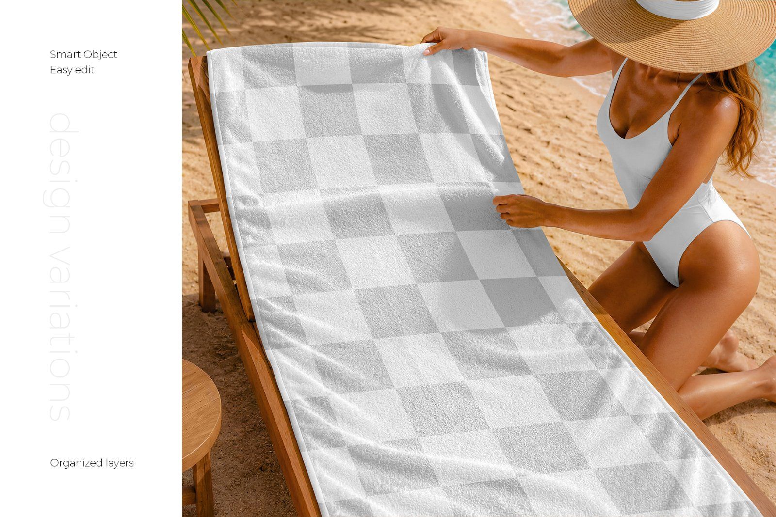 Summer Beach Towel Mockup Set — image 2