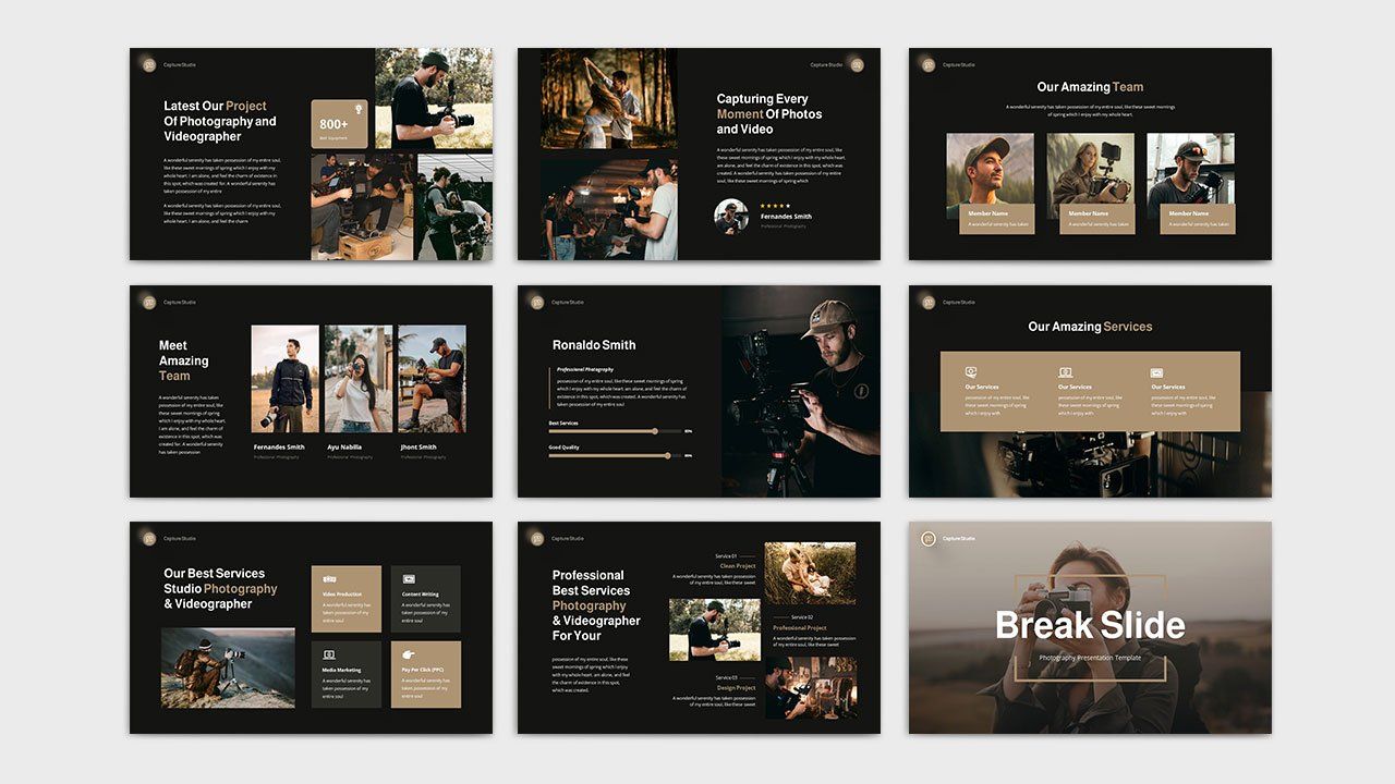 Capture - Photography PowerPoint Template — image 3