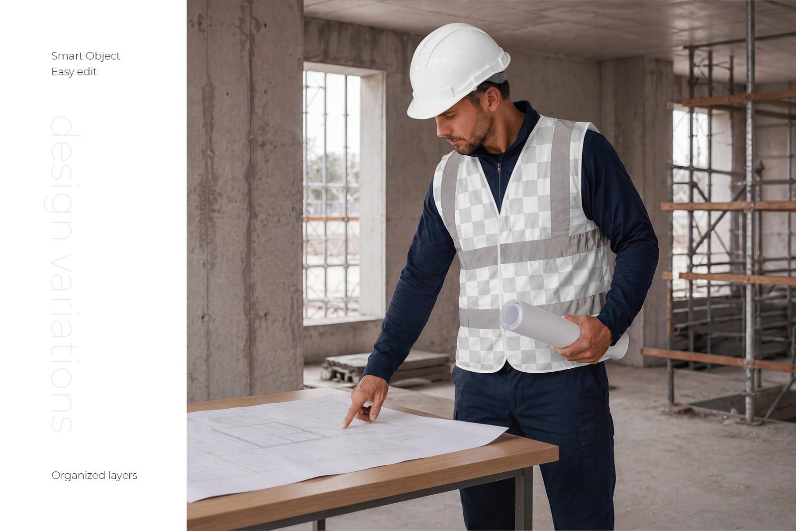 Safety Construction Vest Mockup Set — image 2