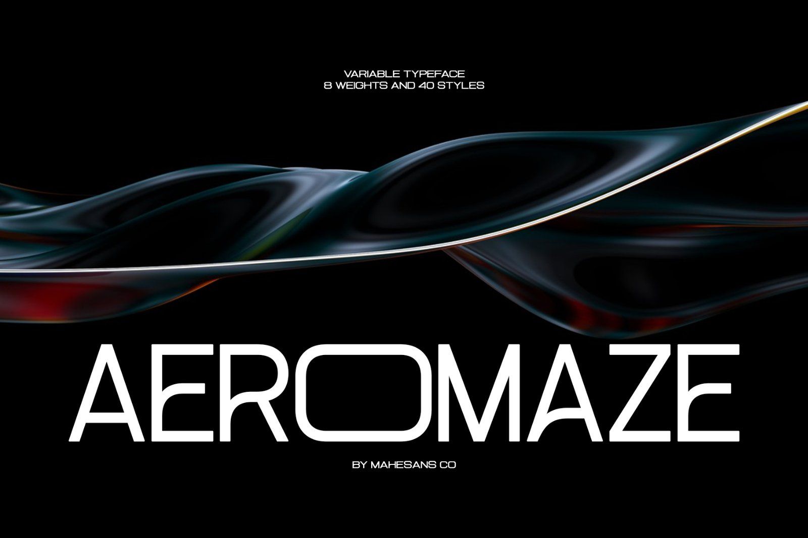 Aeromaze – Futuristic Sans Serif Family — image 2