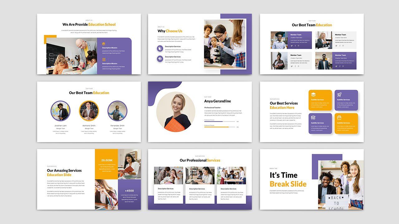 Education PowerPoint Presentation Template — image 3