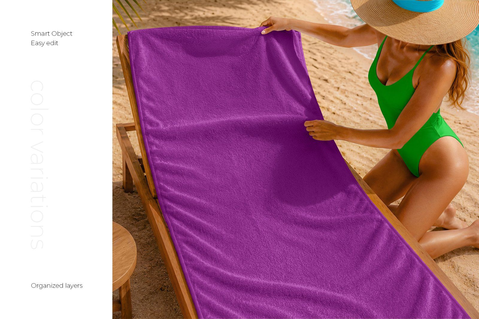 Summer Beach Towel Mockup Set — image 3