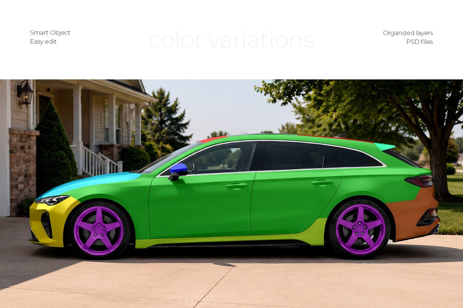 Station Wagon Mockup Set — image 3