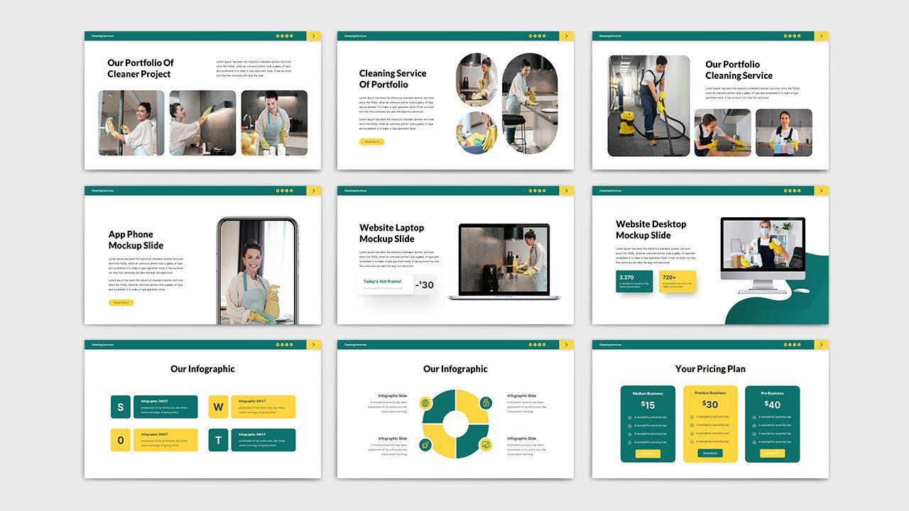 Cleaning Service PowerPoint Template — image 4