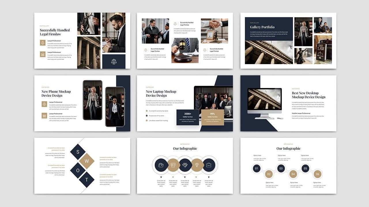 Advokat - Lawyer & Attorney PowerPoint Template — image 4