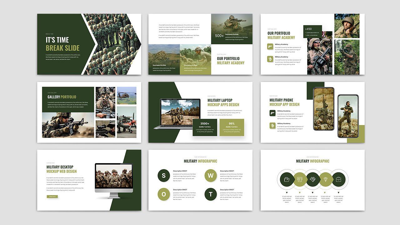 Comando - Military and Army Powerpoint Template — image 4