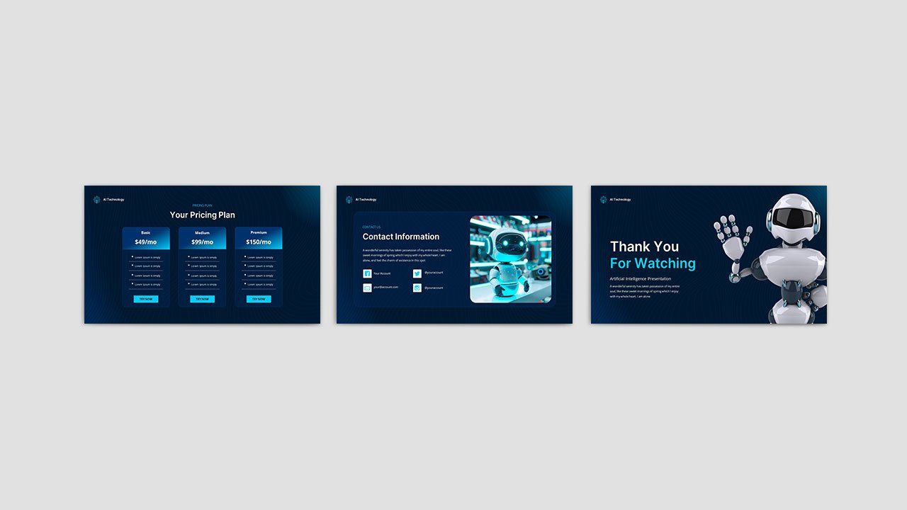 AI Future Industry - Artificial Intelligence PowerPoint Template — image 5