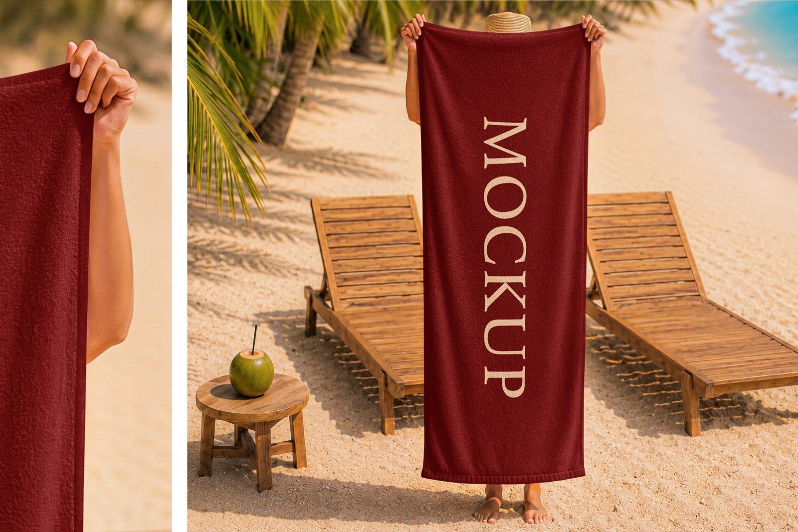Summer Beach Towel Mockup Set — image 4