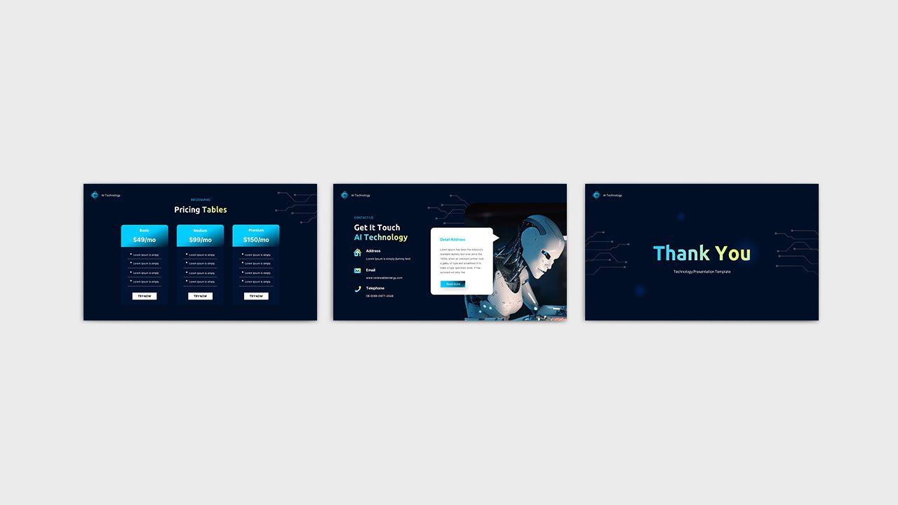 AI Technology PowerPoint Presentation Template — image 5