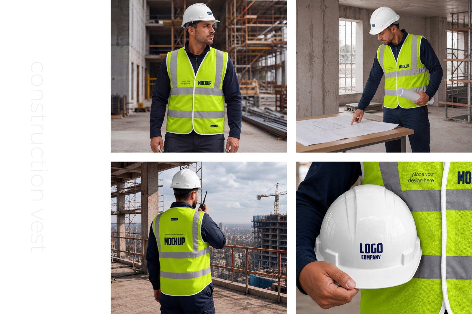 Safety Construction Vest Mockup Set — image 5