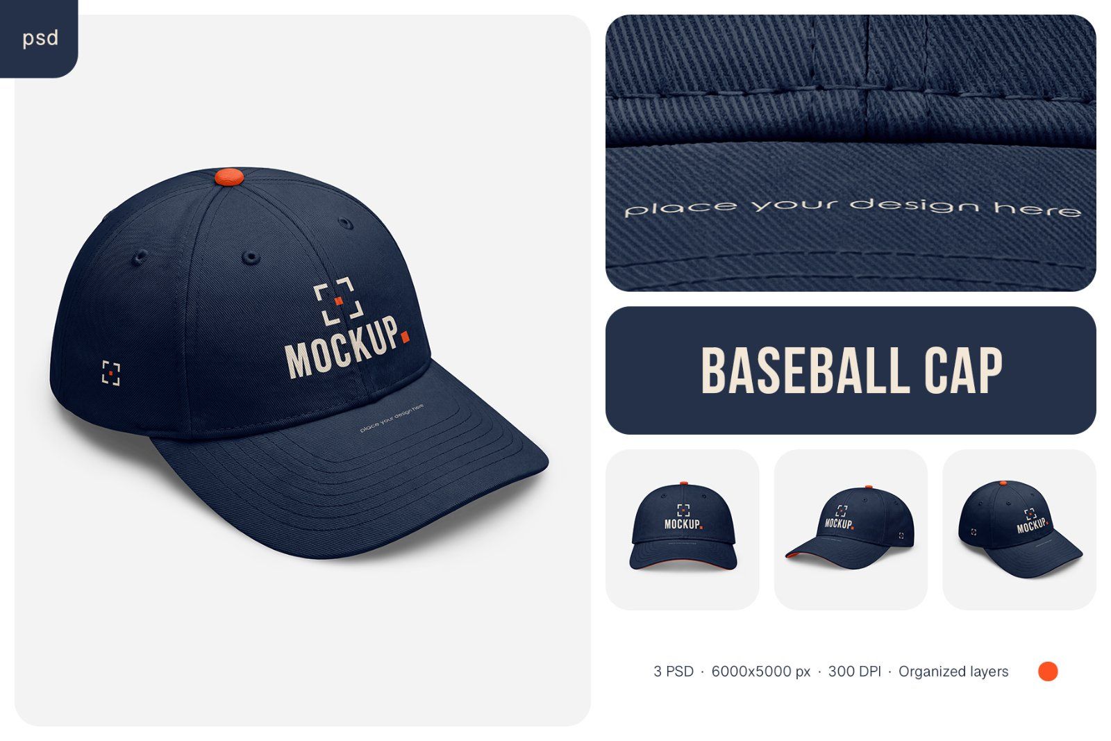 Baseball Cap Mockup Set — image 1