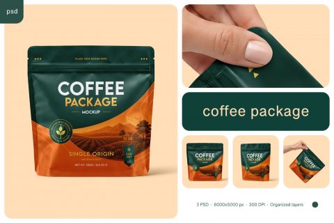 Coffee Package Mockup Set