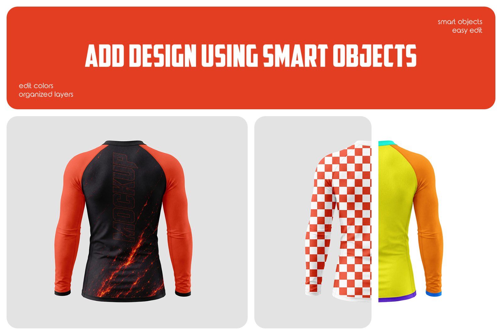 Long Sleeve Rashguard Mockup Set — image 2