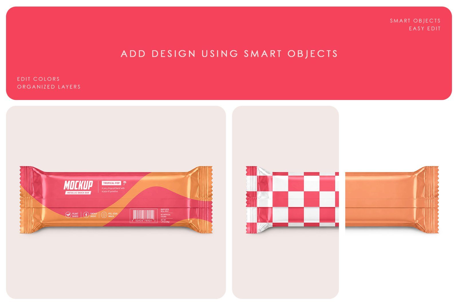 Metallic Snack Bar Mockup Set — image 2
