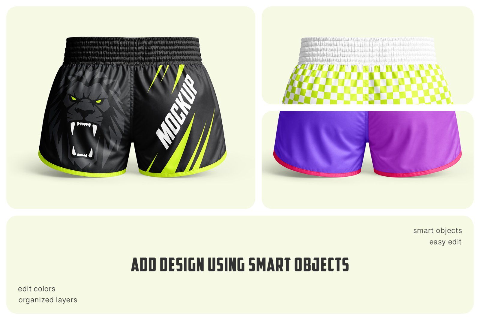 Muay Thai Shorts Mockup Set — image 2