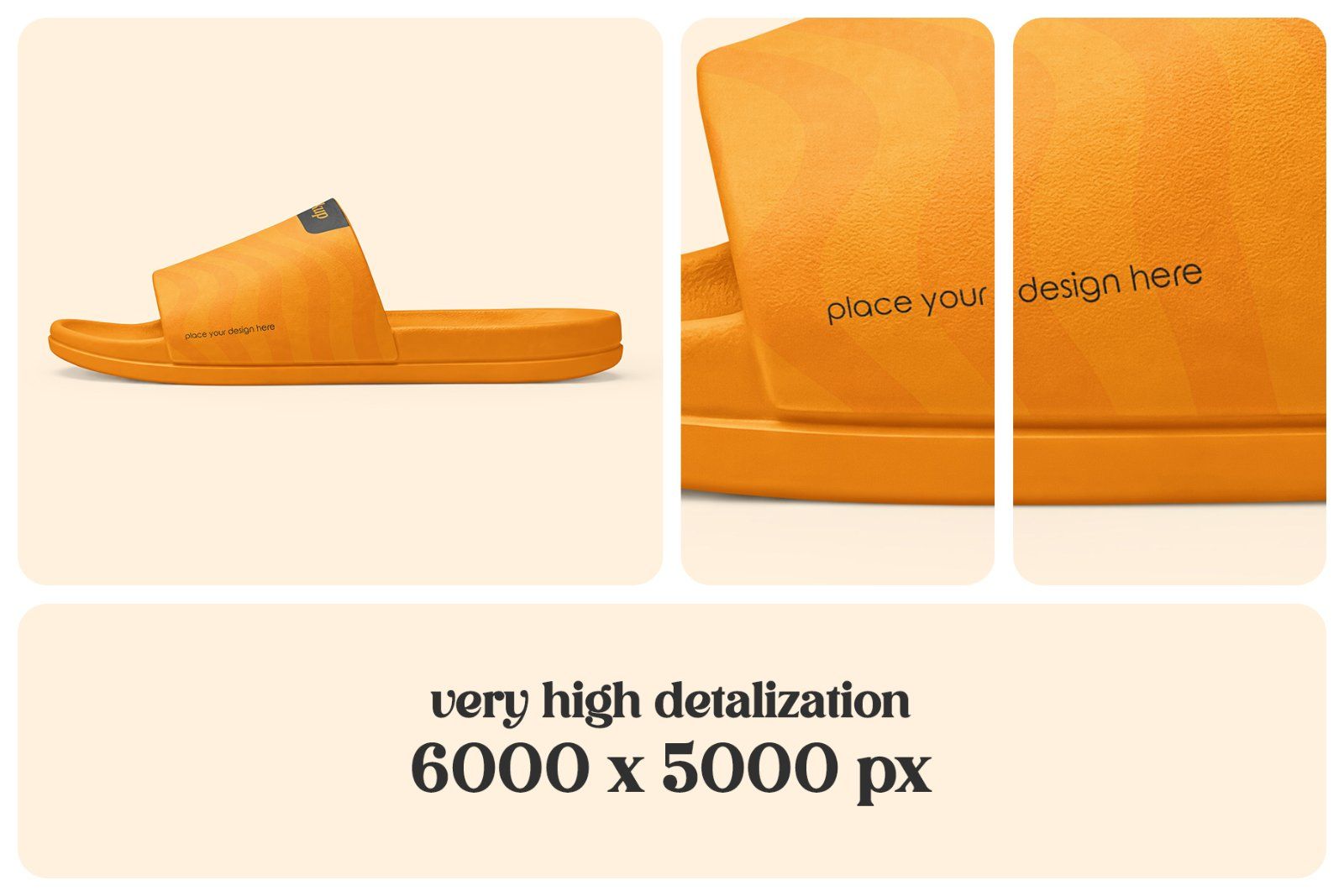 Rubber Slide Sandals Mockup Set — image 3