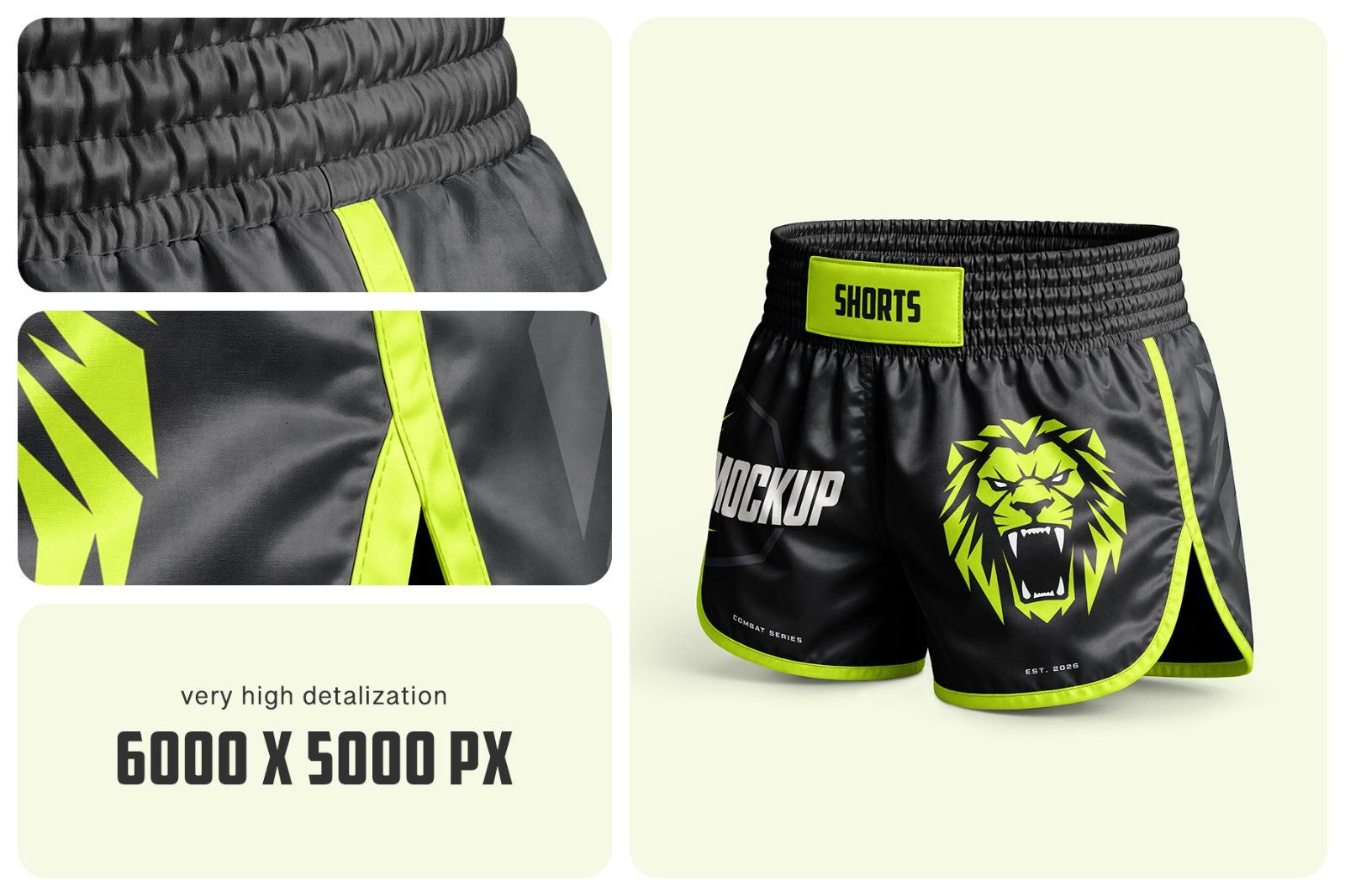 Muay Thai Shorts Mockup Set — image 3