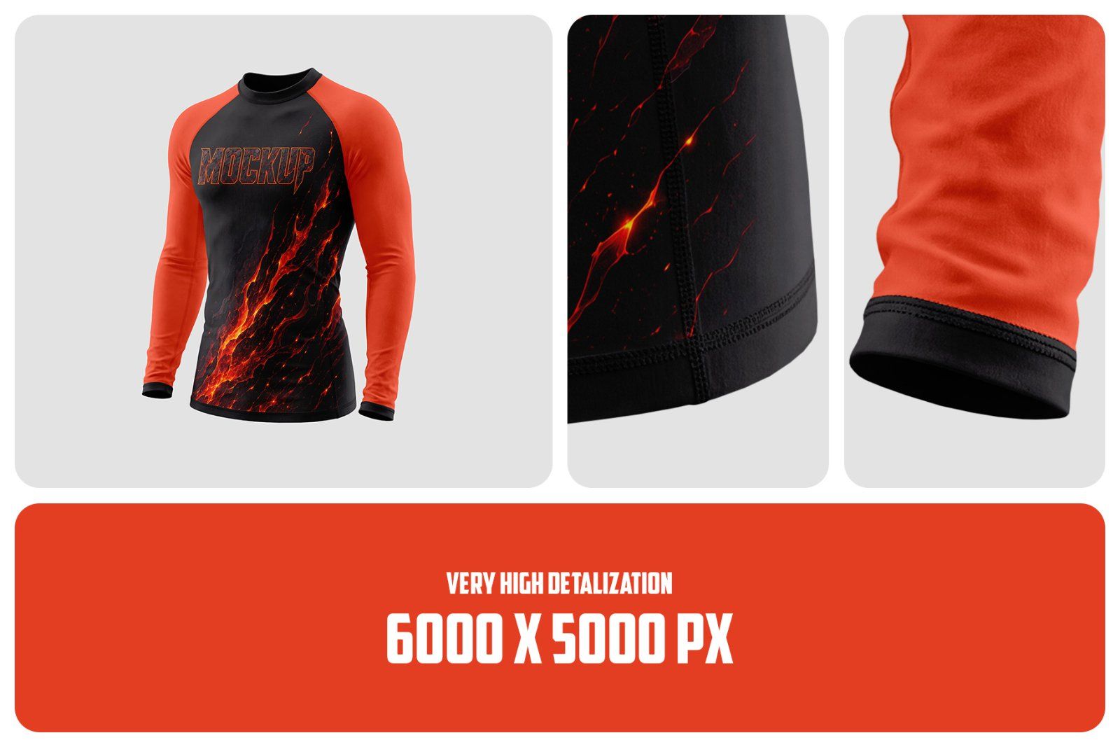 Long Sleeve Rashguard Mockup Set — image 3