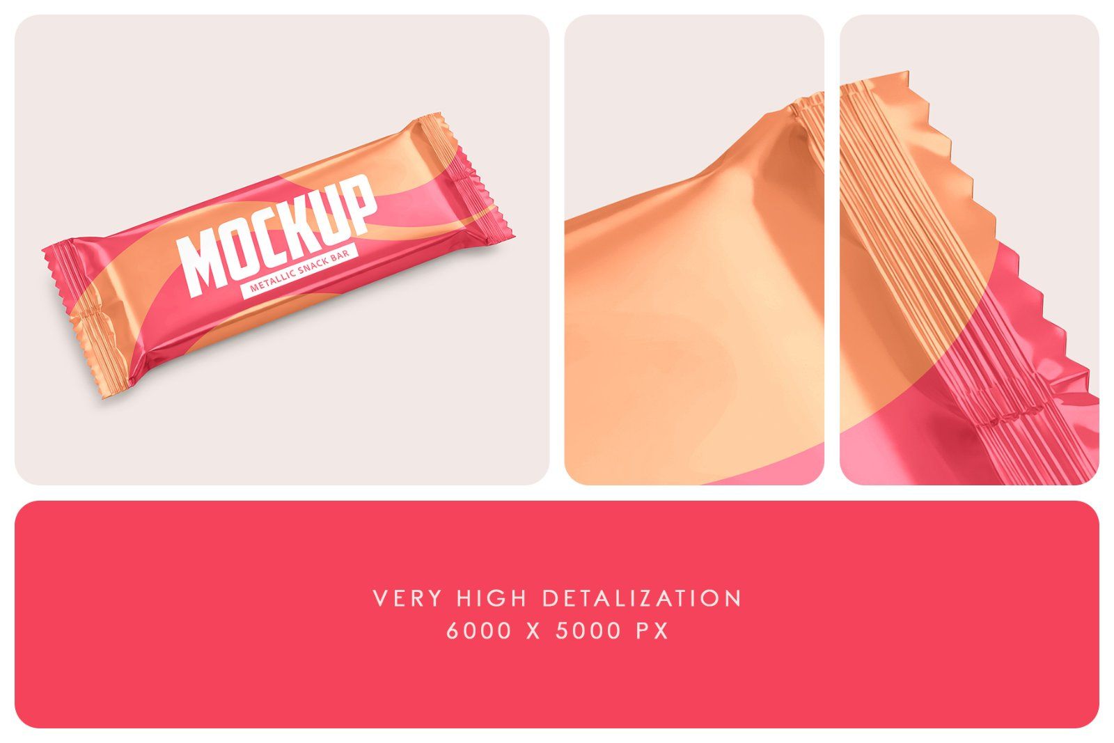 Metallic Snack Bar Mockup Set — image 3
