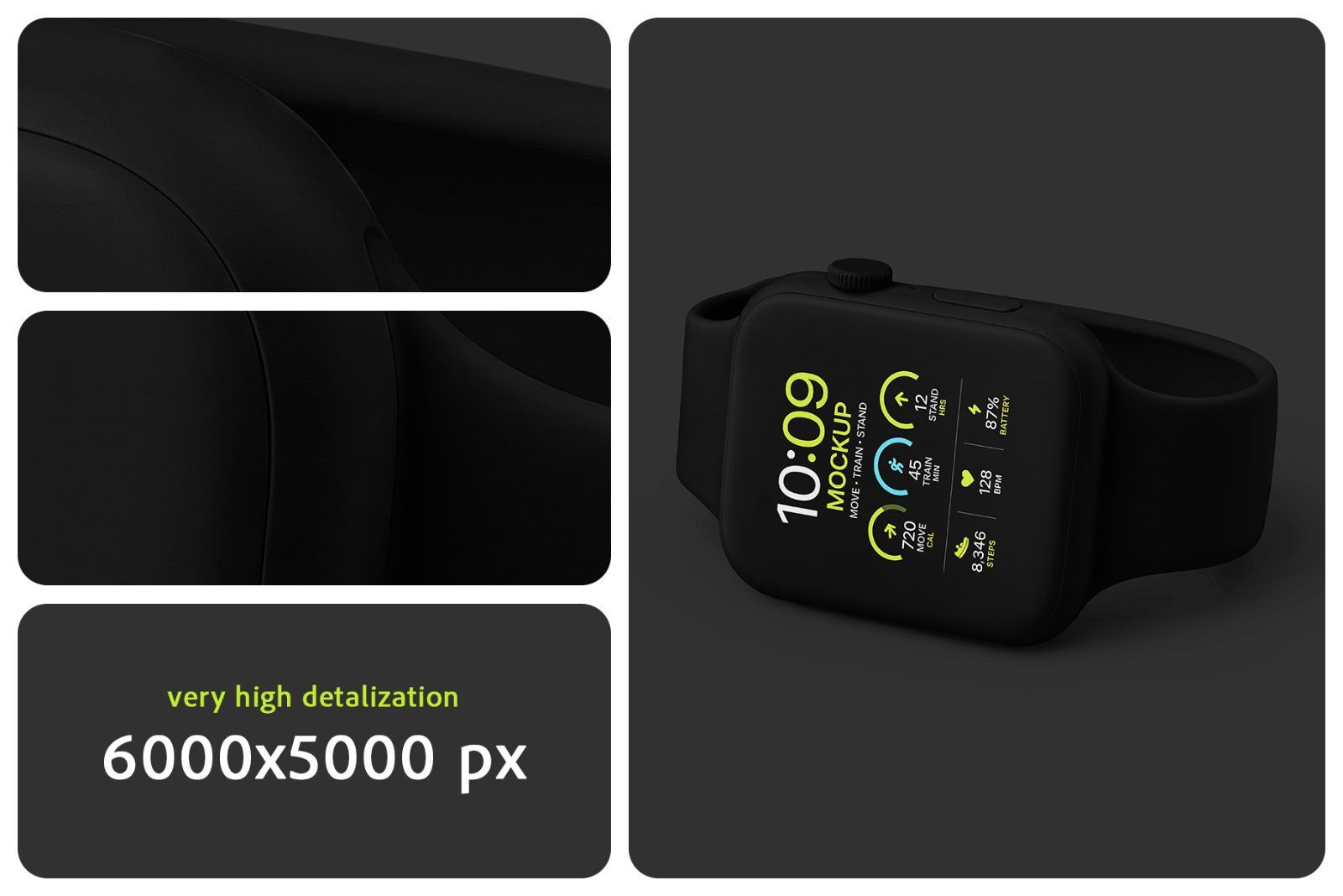 Clay Apple Watch Mockup Set — image 3