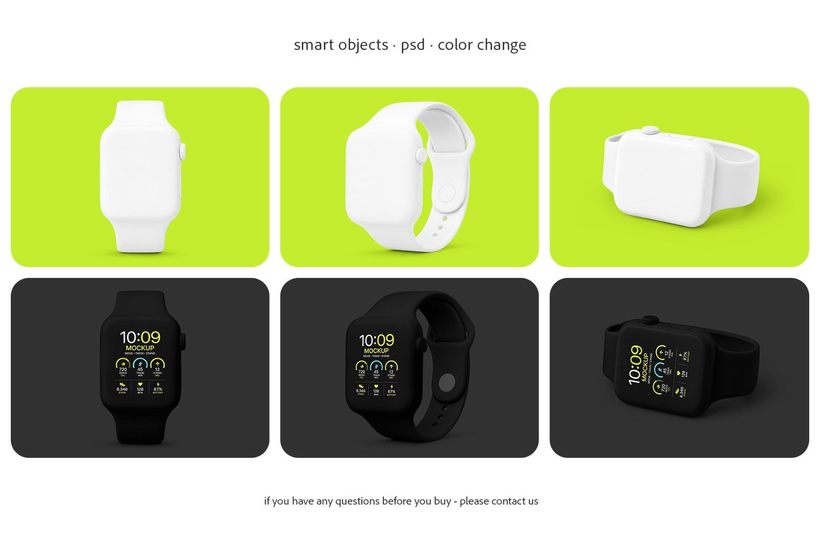 Clay Apple Watch Mockup Set — image 4