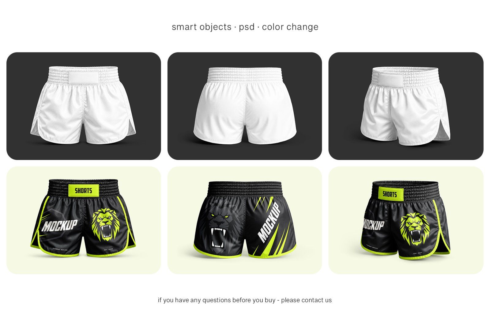 Muay Thai Shorts Mockup Set — image 4