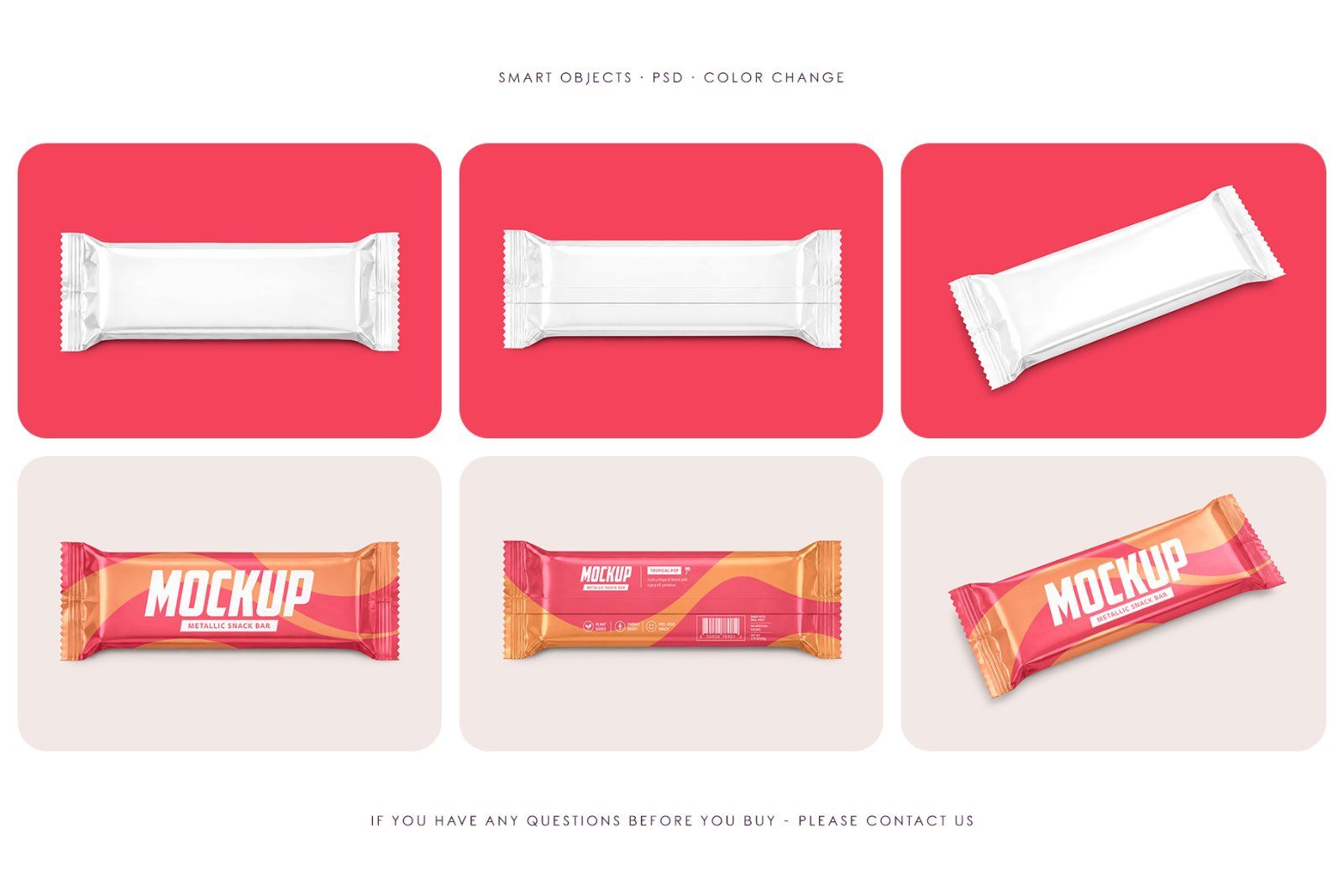 Metallic Snack Bar Mockup Set — image 4