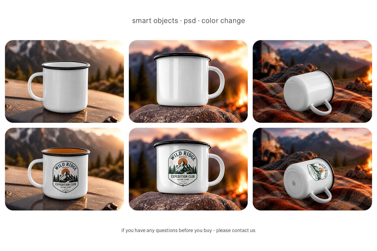 Enamel Metal Mug Mockup Set — image 4
