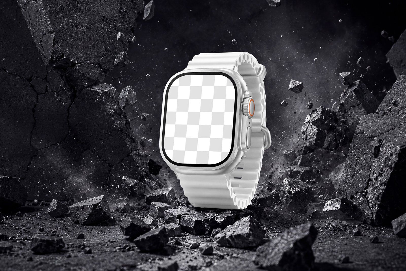 Apple Watch Ultra 2 Style Rugged Smartwatch Mockup Set — image 5
