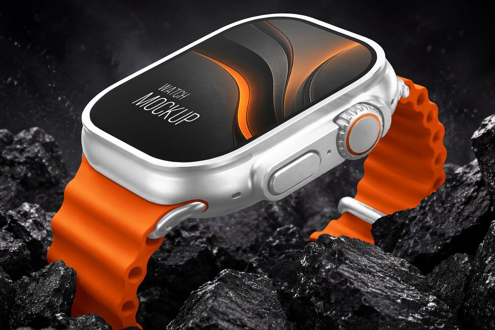 Apple Watch Ultra 2 Style Rugged Smartwatch Mockup Set — image 6