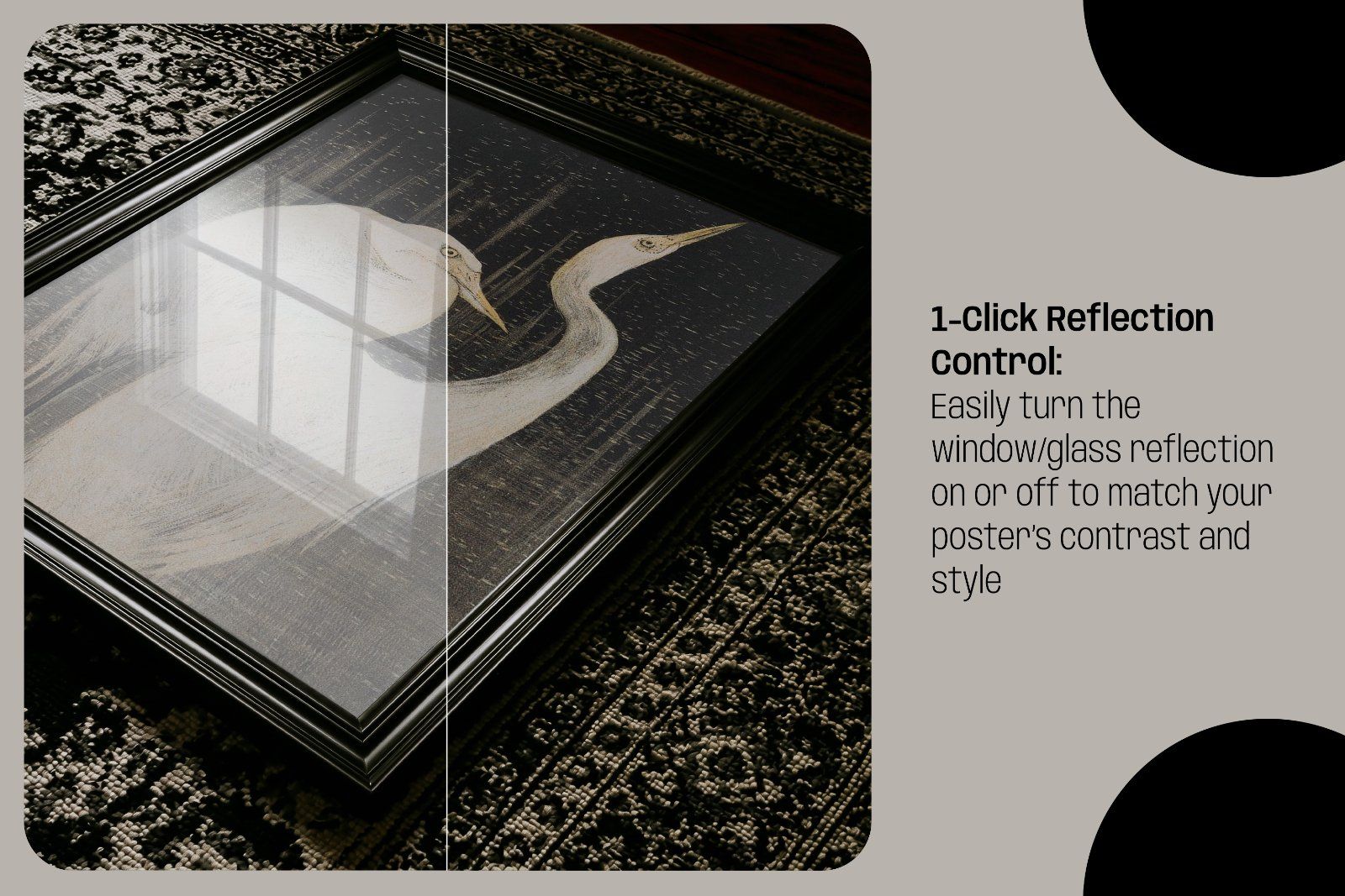 Vintage Dark Rug Frame Mockup — image 3