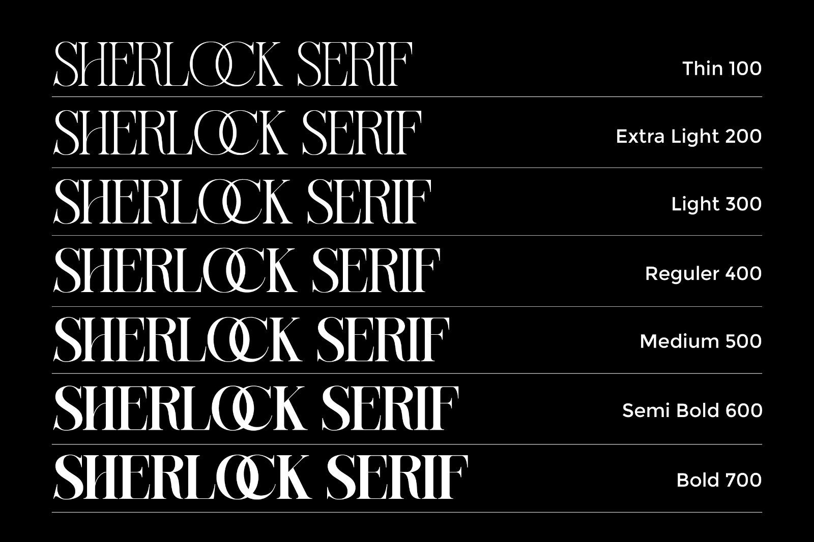 Sherlock Serif Family (126 Fonts) — image 7