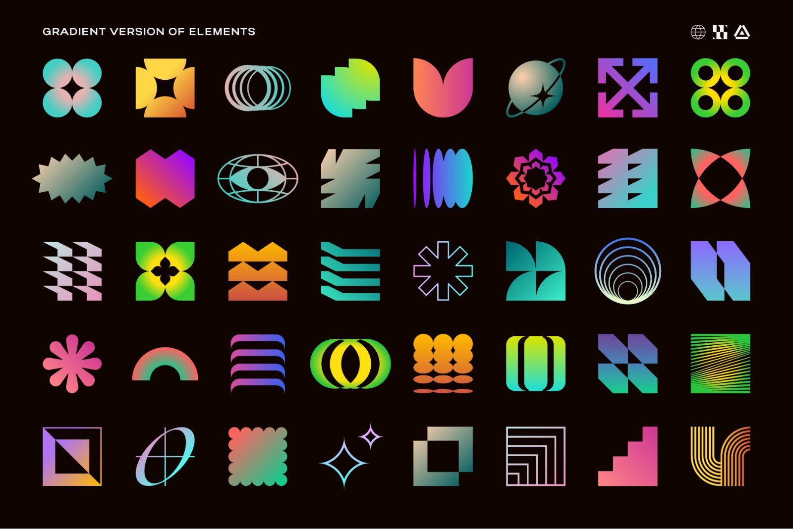 275 Modern Geometric Vector Elements — image 15