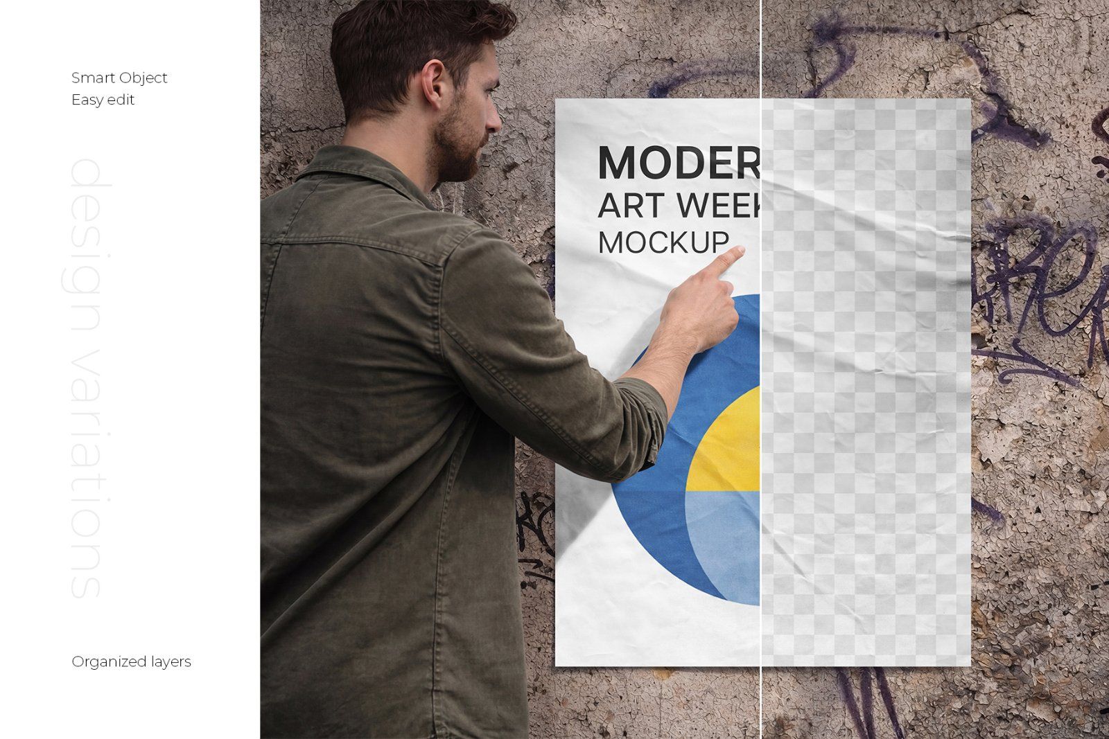 Urban Glued Poster Mockup Set — image 2