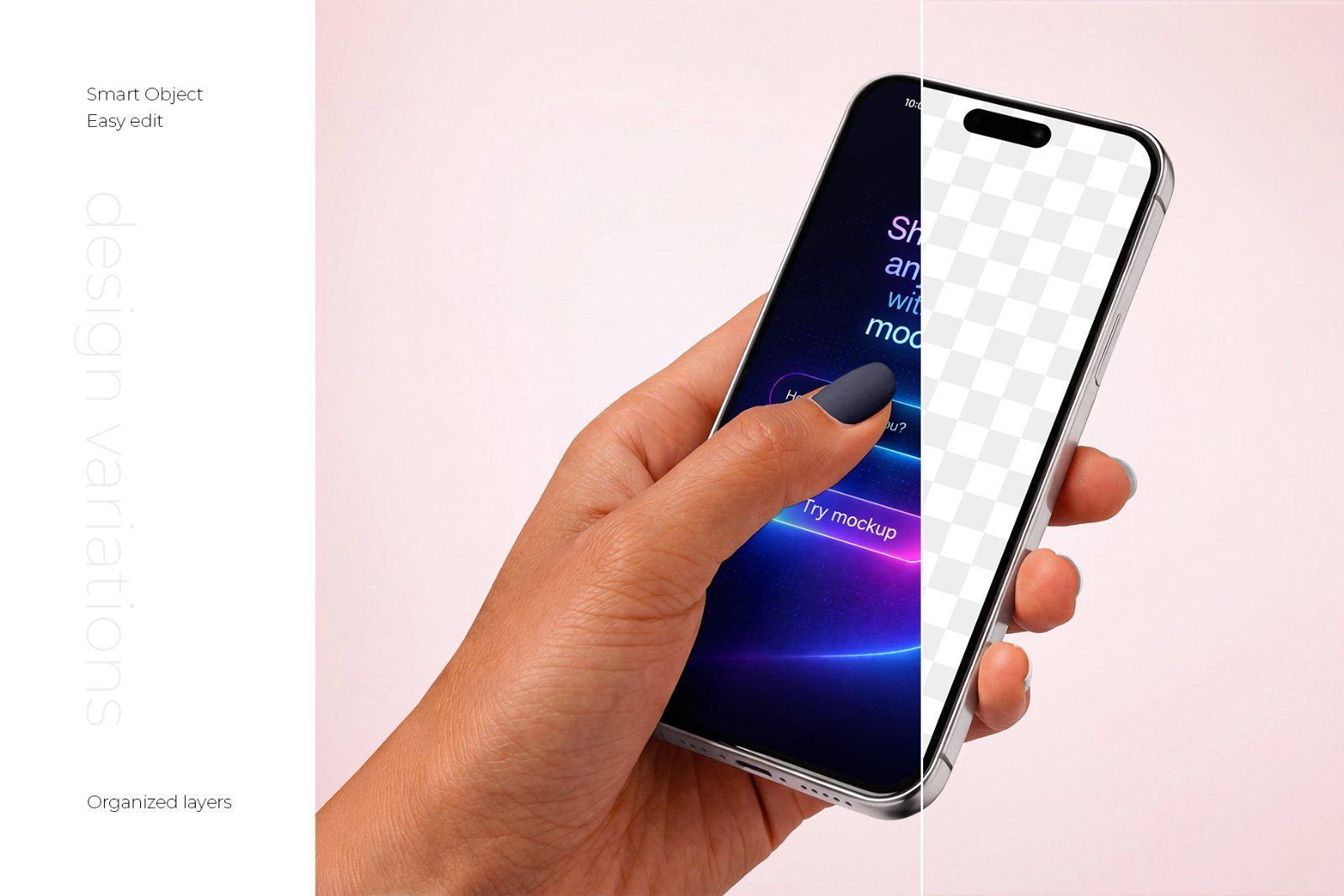iPhone in Hand Mockup Set — image 2