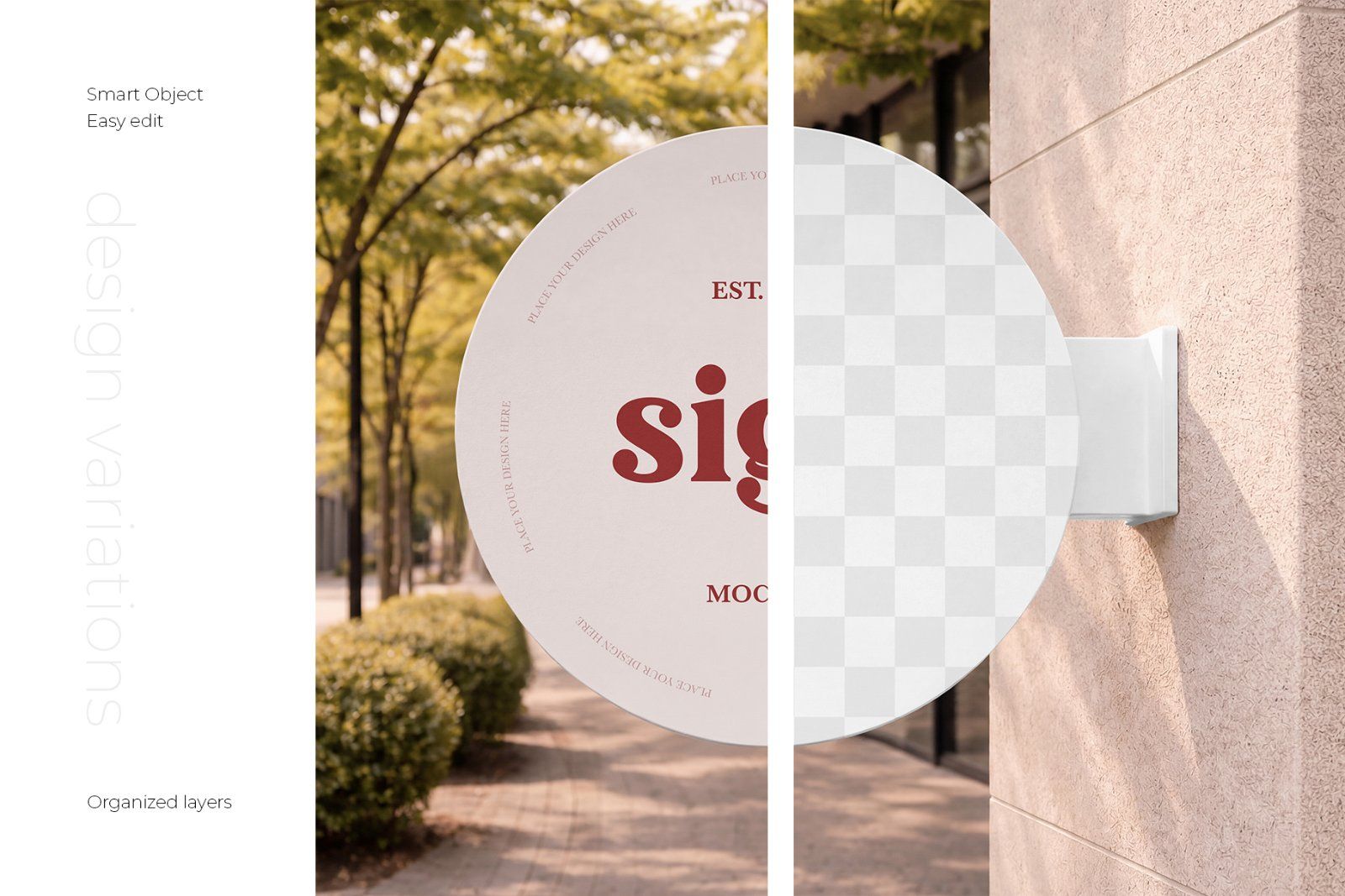 Circle Sign Mockup Set — image 2