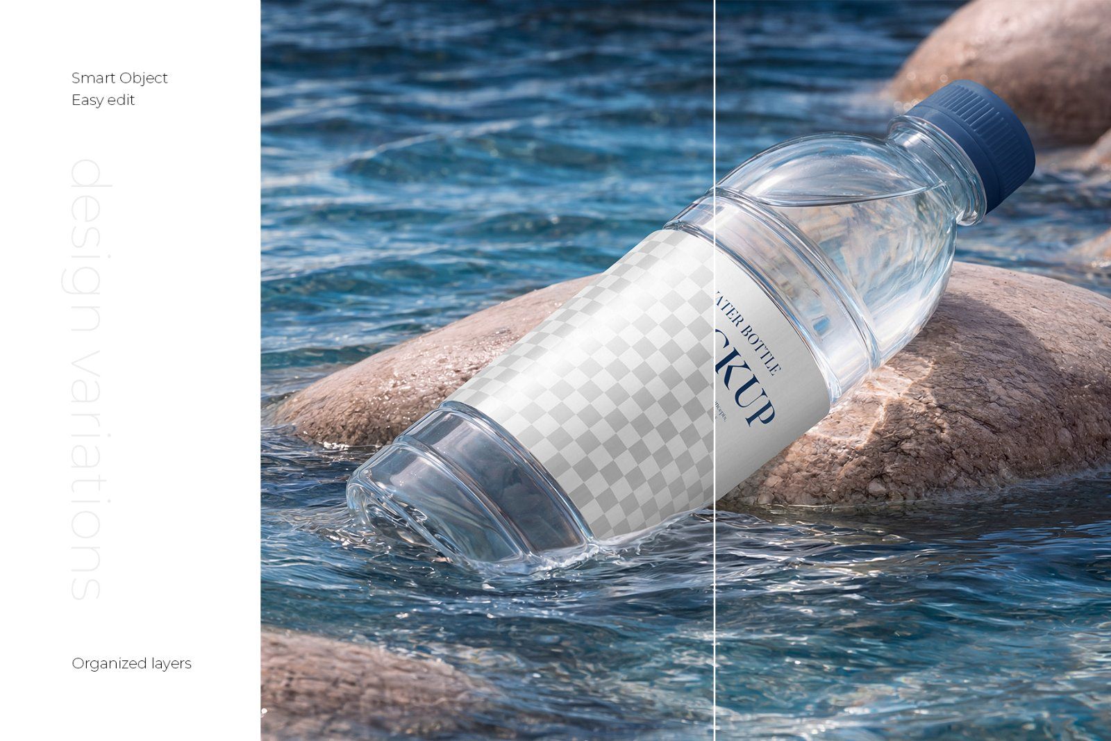 Clear Plastic Water Bottle Mockup Set — image 2