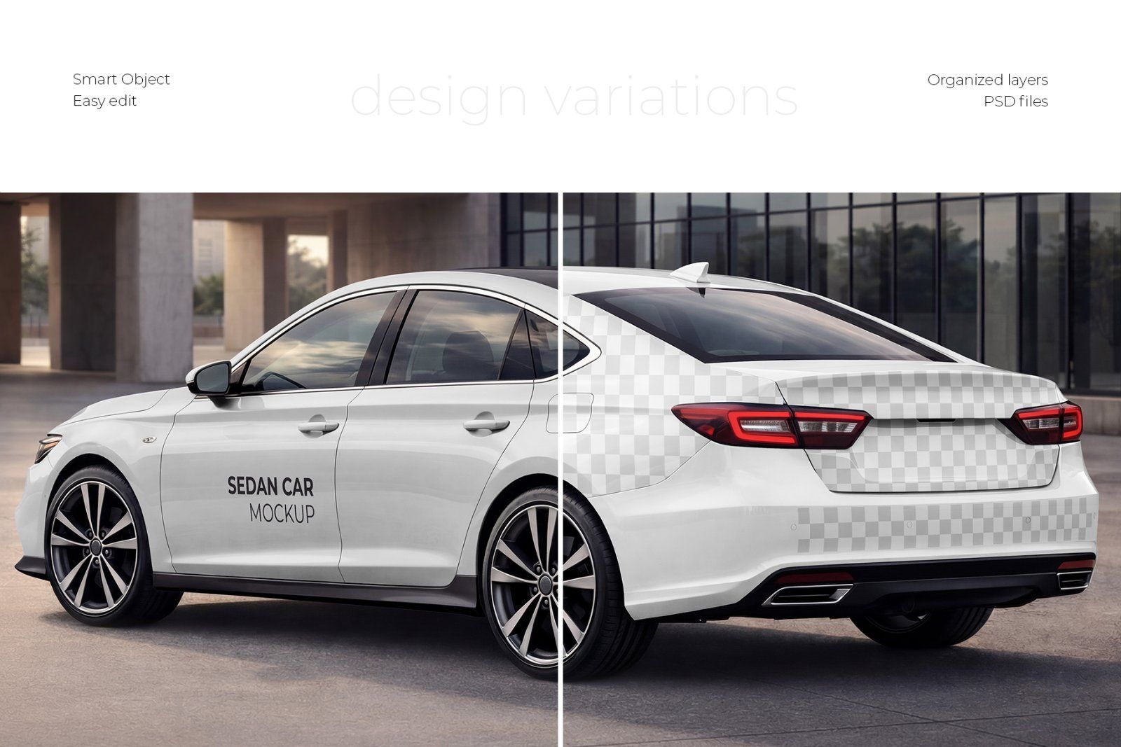 Sedan Car Mockup Set — image 2