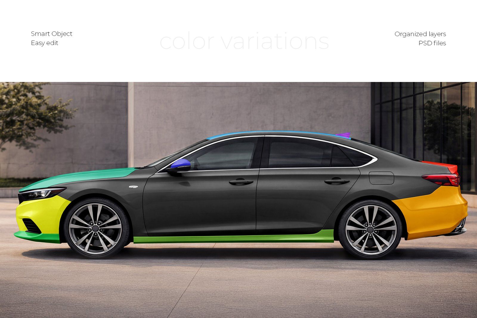 Sedan Car Mockup Set — image 3