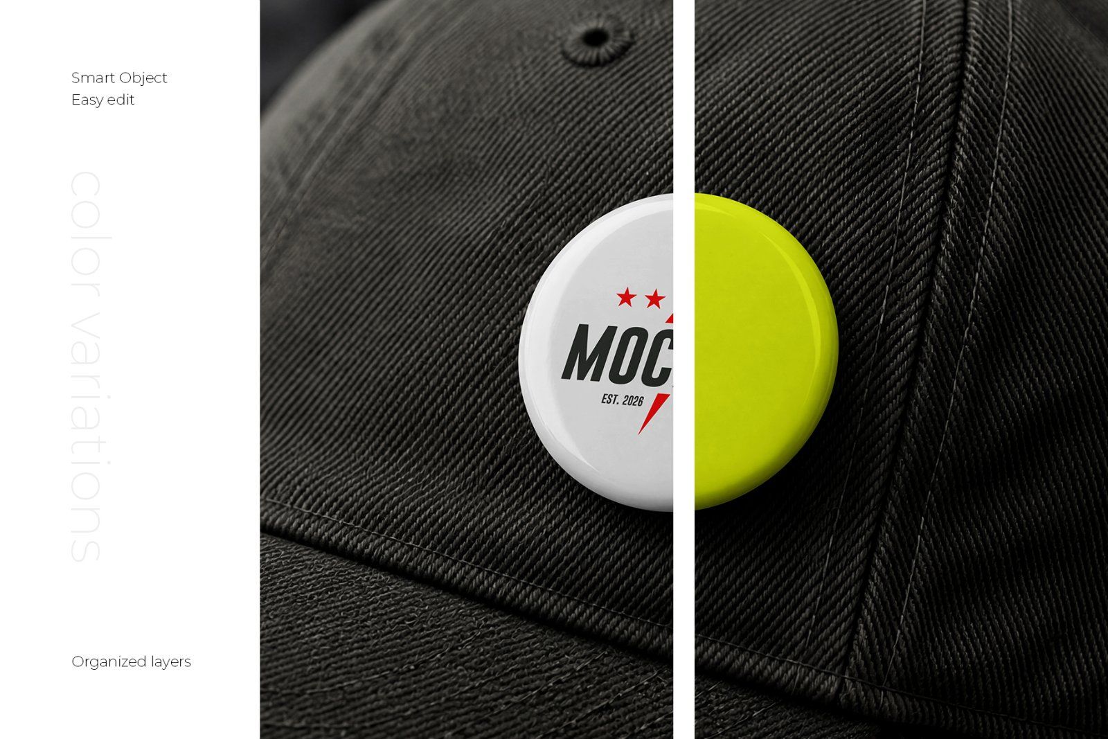 Pin Button Badge Mockup Set — image 3