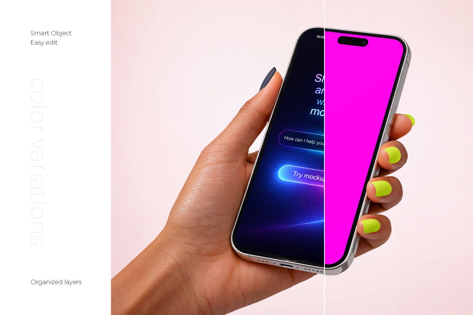 iPhone in Hand Mockup Set — image 3