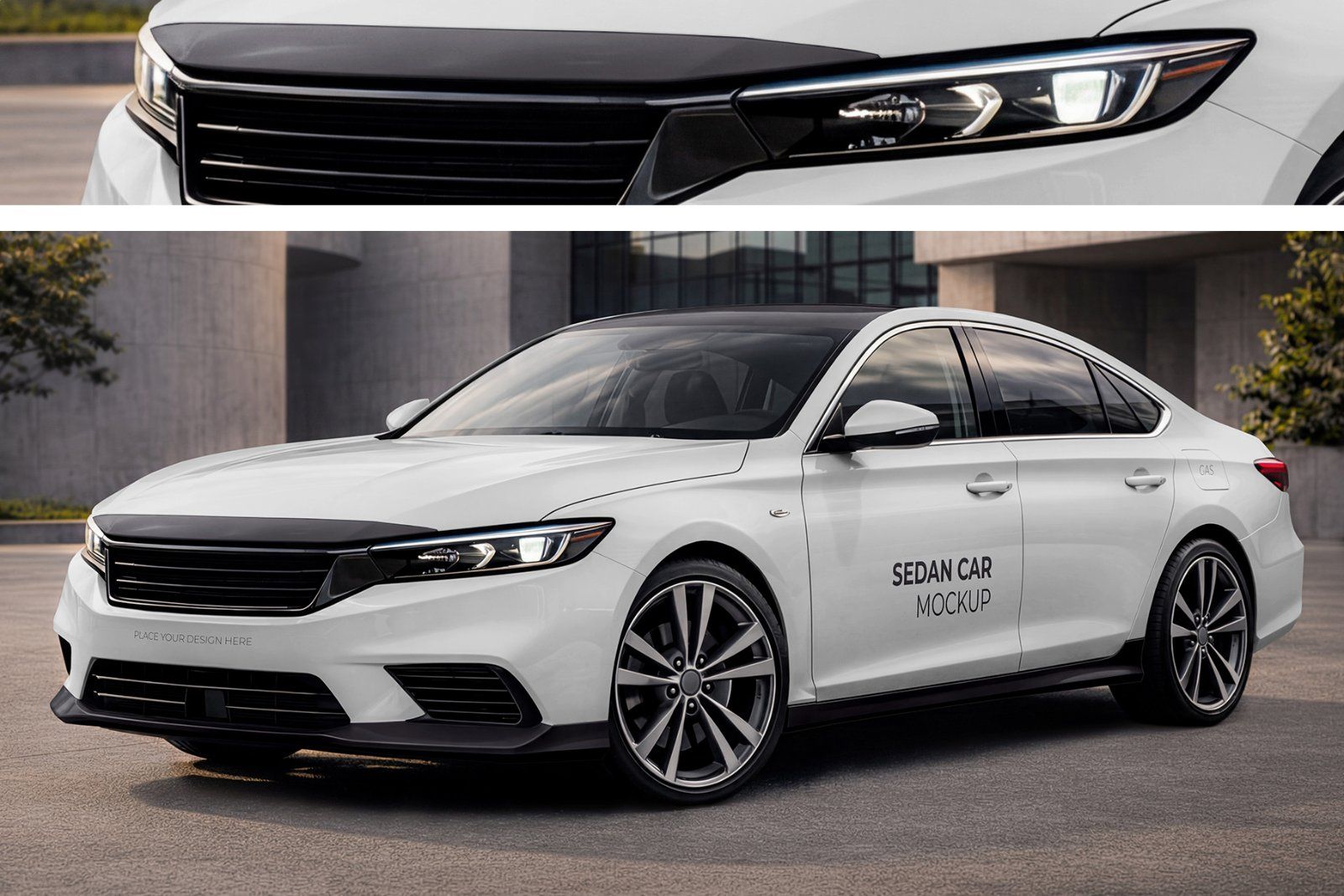 Sedan Car Mockup Set — image 4