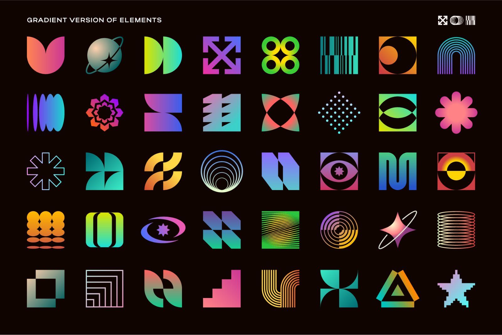 275 Modern Geometric Vector Elements — image 5