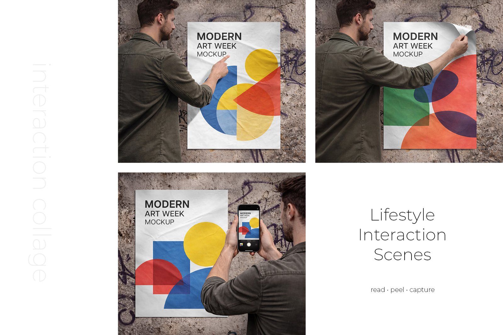 Urban Glued Poster Mockup Set — image 5