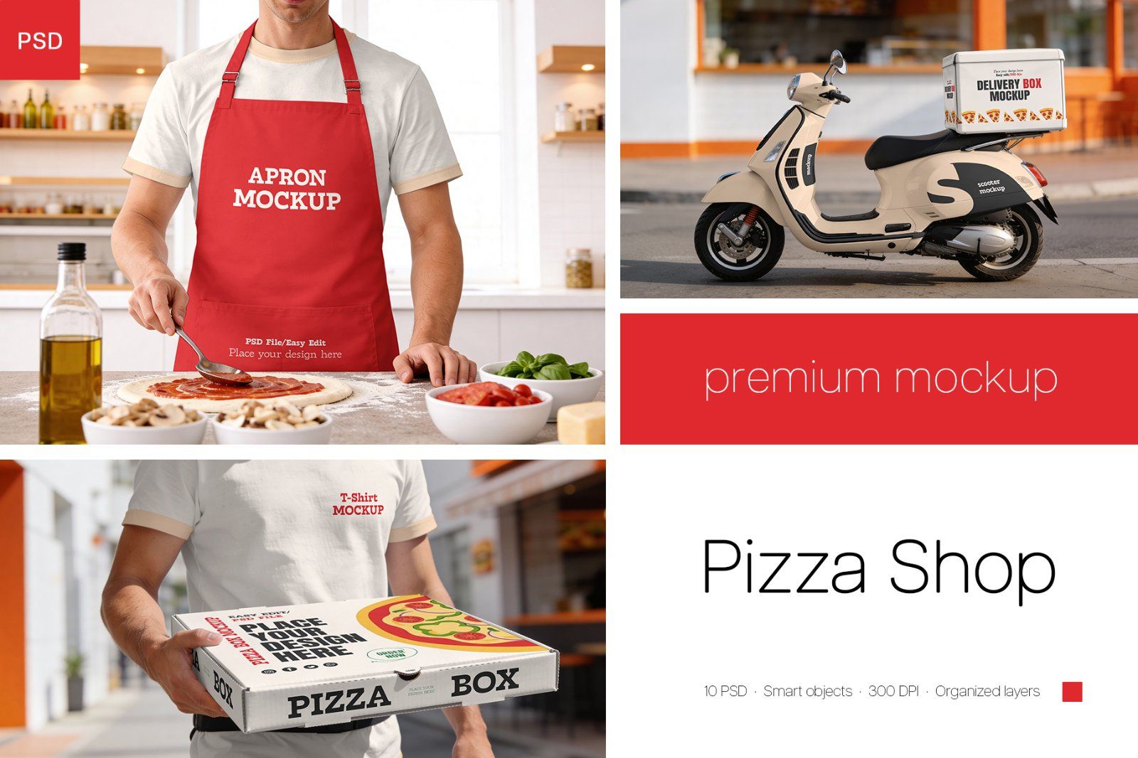Pizza Shop Mockup Bundle — image 1