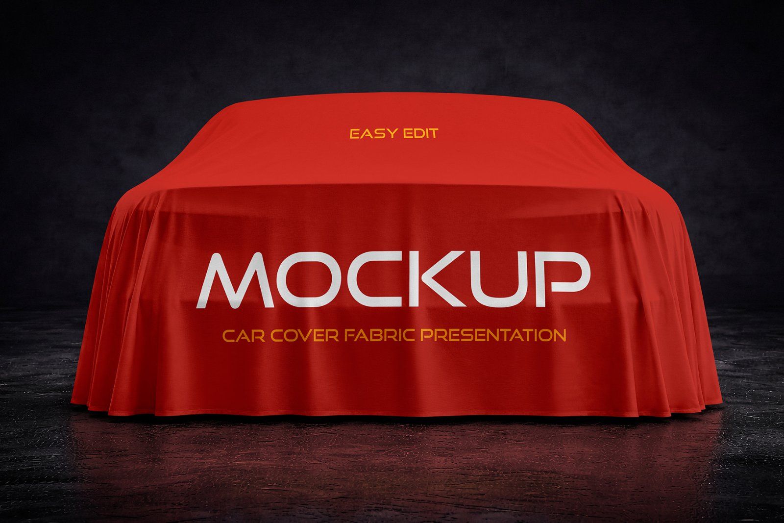 Car Cover Fabric Presentation Mockup Set — image 3