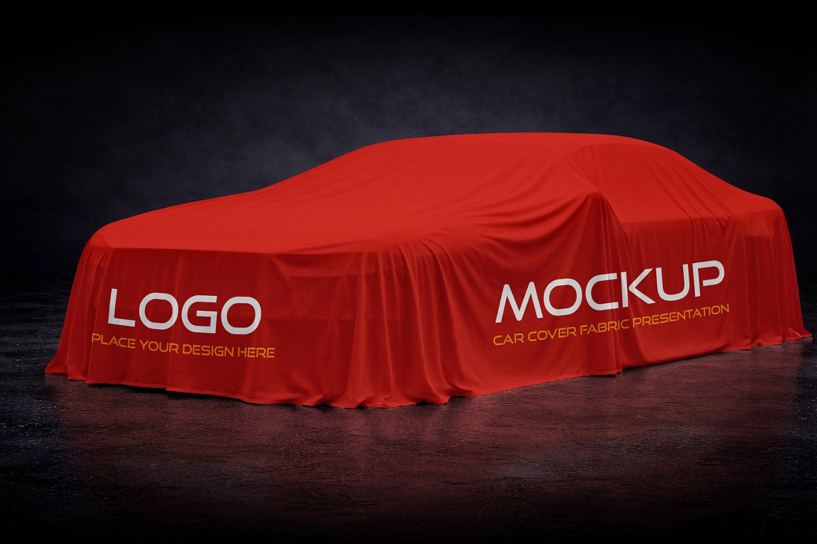 Car Cover Fabric Presentation Mockup Set — image 4